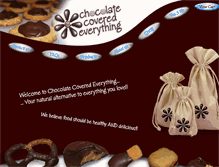 Tablet Screenshot of chocolatecoveredeverything.com